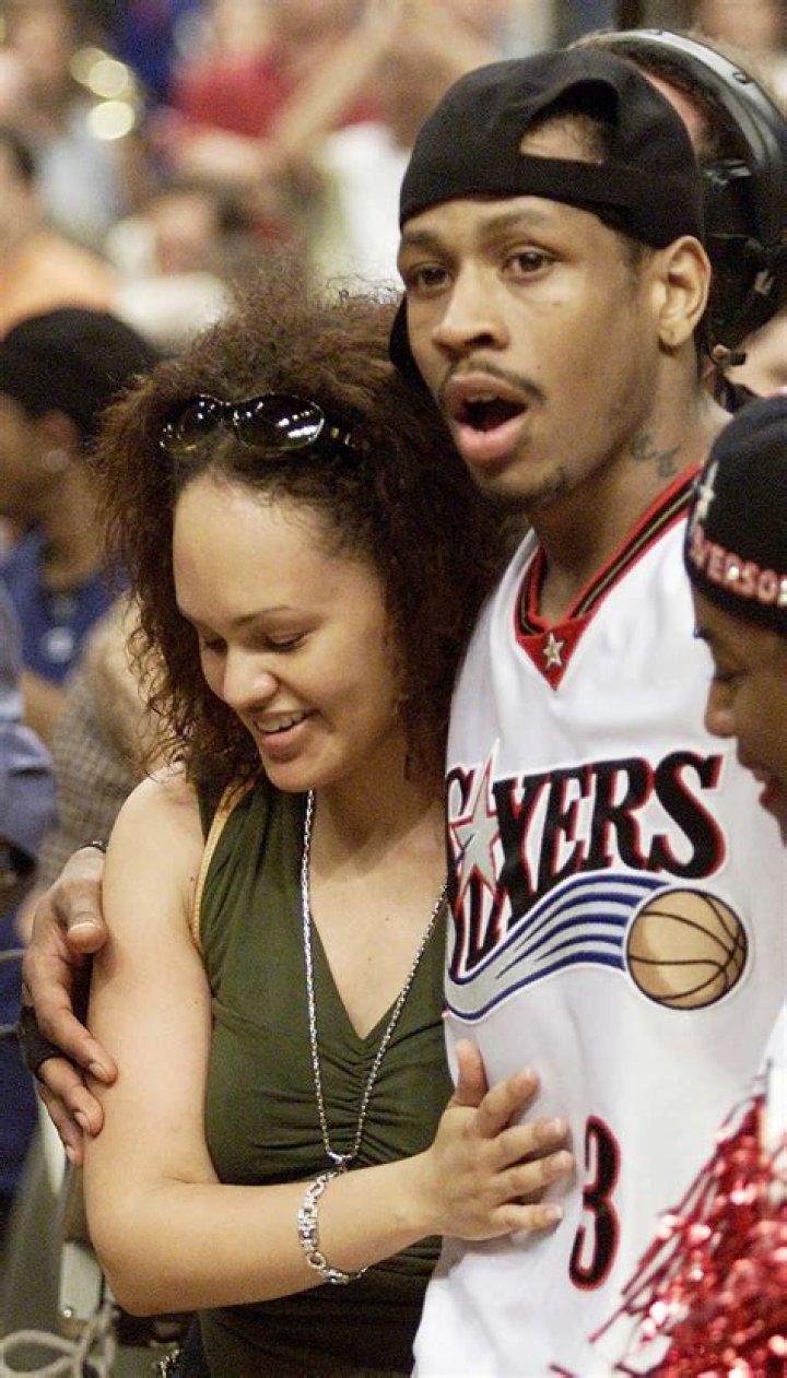 Allen Iverson with his wife Tawanna Turner