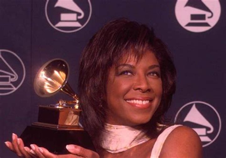 Natalie Cole with the Grammy Award she won in Los Angeles on February 28, 1976.