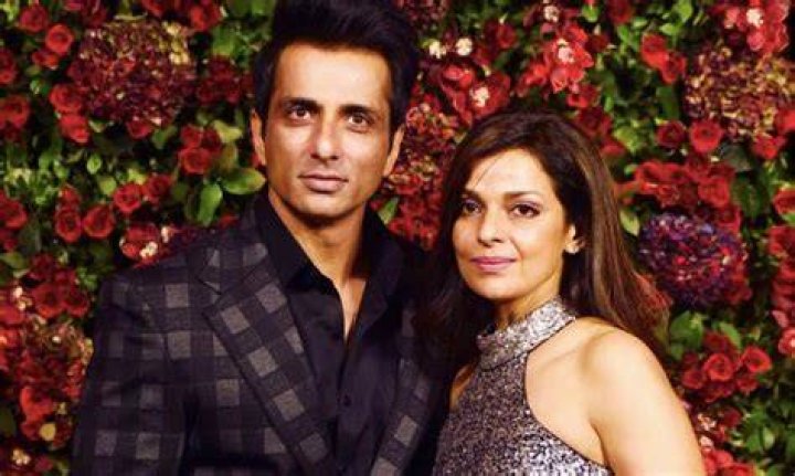 Sonu Sood wife Sonali Sood and sons Ayaan & Eshaan Sood